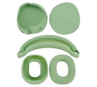 Coque intégrale en silicone pour AirPods Max 15 x 14,5 cm Rose (ensemble | Silicone absorbant les chocs, protection contre les chutes à 360 degrés, surface anti-rayures, découpes précises