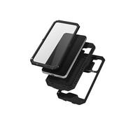 Coque Intégrale Galaxy S22 Plus Antichoc Béquille Cache Caméra Normes IP54 Noir