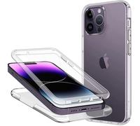Coque Intégrale - MASSILIA TECH - iPhone 14 Pro Max - Antichoc - Transparente - 360° Protection