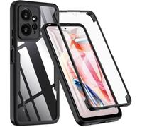Coque intégrale - MASSILIA TECH - Xiaomi Redmi Note 12 4G - Rigide - Noir - Protection 360°