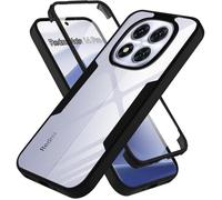 Coque Intégrale - MASSILIA TECH - Xiaomi Redmi Note 14 Pro 5G - Protection 360° - Transparente - Noir