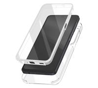 Avizar Coque Intégrale pour Galaxy A07 Protection 360° en Silicone Transparent