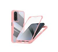 Coque Intégrale pour Galaxy A17 avec Contour en Silicone et Membrane Tactile Rose