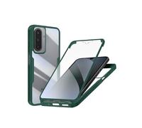 Coque Intégrale pour Galaxy A17 avec Contour en Silicone et Membrane Tactile Vert