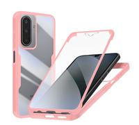 Coque Intégrale pour Galaxy A17, Contour en Silicone et Membrane Tactile Rose