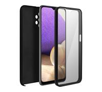 Coque Intégrale pour Galaxy A32 5G Protection Avant Souple et Dos Rigide Noir