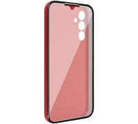 Coque Intégrale pour Galaxy A34 5G Protection Arrière Rigide et Avant Souple Rouge