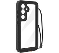 Coque Intégrale pour Galaxy S24 Étanche IP68 avec Dragonne Assortie Redpepper Noir
