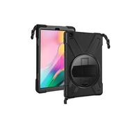 Coque Intégrale pour Galaxy Tab A 10.1 2019 Poignée/Béquille/Bandoulière Noir