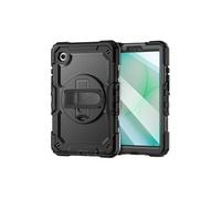 Coque Intégrale pour Galaxy Tab A11 Modèle Solid avec Poignée Arrière Rotative Tech-Protect Noir