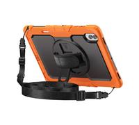 Coque Intégrale pour Galaxy Tab S11 Ultra avec Poignée Support et Bandoulière Orange