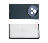 Coque intégrale pour Honor V3 avec verre de confidentialité - Coque antichoc double couche pour un ajustement fin - Noir (rouge-HD)