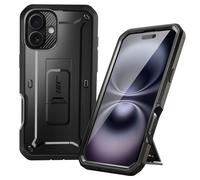 Coque Intégrale pour iPhone 16 Plus Antichoc Béquille Support Supcase Noir