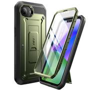 Coque Intégrale pour iPhone 16e Antichoc Béquille Support Vert