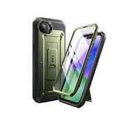 SUPCASE Coque pour iPhone 16e avec Protecteur d'Ecran (UB Pro), [Support Pliable et Clip Ceinture Intégrés] [Protection Qualité Militaire] Coque Intégrale pour iPhone 16e 6,1'' 2025, Vert