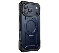 SUPCASE Coque pour iPhone 17 Pro 2025 avec Protection d'Ecran en Verre Trempé [MagSafe Compatible] Support Métal Réglable (UBGrip Pro) Coque Magnétique Robuste pour iPhone 17 Pro, Bleu