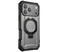 SUPCASE Coque pour iPhone 17 Pro Max 2025 avec Protection d'Ecran en Verre Trempé [MagSafe Compatible] Support Métal Réglable (UBGrip Pro) Coque Magnétique Robuste pour iPhone 17 Pro Max, Noir