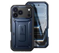 SUPCASE Coque pour iPhone 17 Pro Max avec Bouton Commande de Caméra [Béquille Intégrée & Protection d'Ecran] [Protection Militaire] (UB Pro) Coque Intégrale Robuste pour iPhone 17 Pro Max, Bleu