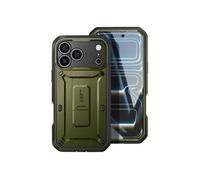 Coque Intégrale pour iPhone 17 Pro Max Série Unicorn Beetle Pro avec Béquille Kaki