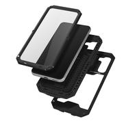 Coque Intégrale pour Samsung S23 Antichoc et Étanche Béquille Cache Caméra Noir