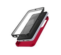 Avizar Coque Intégrale pour Samsung A05S Rigide et Avant Souple Tactile Rouge