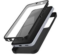 Coque Intégrale pour Samsung A15 Rigide et Avant Souple Tactile Noir