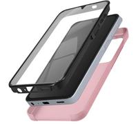 Coque Intégrale pour Samsung A25 Rigide et Avant Souple Tactile Rose champagne
