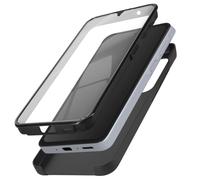 Avizar Coque intégrale pour Samsung A55 — Rigide et avant souple tactile — Noir