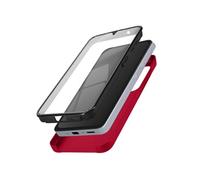 Avizar Coque Intégrale pour Samsung A55 Rigide et Avant Souple Tactile Rouge