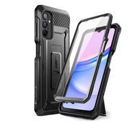 Coque Intégrale pour Samsung Galaxy A15 Antichoc avec Béquille Support Noir