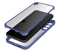 Avizar Coque Intégrale pour Galaxy S23 Hybride Antichoc Bleu