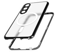 Avizar Coque Intégrale pour Samsung S24 Dos Rigide Verre Trempé Noir