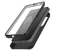 Avizar Coque Intégrale pour Samsung S24 Plus Rigide et Avant Souple Tactile Noir