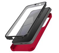 Coque Intégrale pour Samsung S24 Plus Rigide et Avant Souple Tactile Rouge