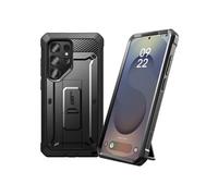 SUPCASE Coque pour Samsung Galaxy S25 Ultra avec 2 Protecteurs d’Ecran Avant (sans Film + avec Film) [Protection Qualité Militaire] (UB Pro) avec Béquille & Clip Ceinture pour S25 Ultra, Noir