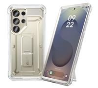 SUPCASE Coque pour Samsung Galaxy S25 Ultra avec 2 Protecteurs d’Ecran Avant (sans Film + avec Film) [Protection Qualité Militaire] (UB Pro) avec Béquille & Clip Ceinture pour S25 Ultra, Transparent