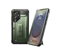 SUPCASE Coque pour Samsung Galaxy S25 Ultra avec 2 Protecteurs d’Ecran Avant (sans Film + avec Film) [Protection Qualité Militaire] (UB Pro) avec Béquille & Clip Ceinture pour S25 Ultra, Vert
