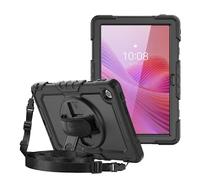 Coque Intégrale pour Tab 10.1 2025 avec Support Vidéo et Bandoulière, Noir