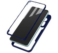 Coque pour Xiaomi 12 Lite Antichoc Dos Plexiglas Avant Polymère Coins Renforcés Contour Bleu