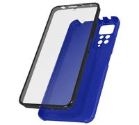 Coque pour Xiaomi Redmi Note 11 et Note 11s Intégrale Arrière Rigide Transparent et Avant Souple bleu