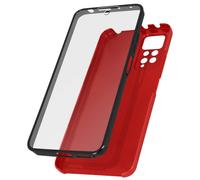 Coque intégrale Redmi Note 11 et 11s Arrière Rigide et Avant Souple rouge