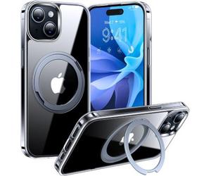 Coque intégrale TORRAS iPhone 15 Plus MagSafe + support rotatif