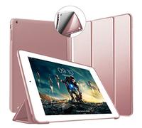 Coque iPad 2, 3, 4, VAGHVEO Housse Étui Slim-Fit Léger Case [Veille/Réveil Automatique] TPU Souple Bumper Smart Cover pour Apple iPad 2/3/4 (Or Rose)