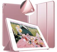 Coque Ipad 2,Coque Ipad 3,Coque Pour Ipad 4, Ipad 2/3/4 Housse Étui De Slim-Fit Léger Case [Veille/Réveil Automatique] Tpu Souple Bumper Smart Cover Pour Apple Ipad 2/3/4,Rose