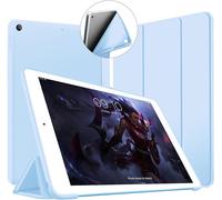 Coque Ipad 2018, Nouvel Ipad 6ème 5ème Génération Coque, Étui Pour Ipad 2018/2017 9,7 Pouces Smart Cover Case (Réveil/Sommeil Automatique) Housse Tpu Souple Pour Apple Ipad 9.7"", Bleu Clair
