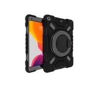 Coque Ipad 2021, 2020 Et 2019 10.2 Antichoc Support Poignée + Bandoulière Noir
