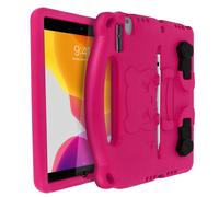 Coque iPad 9 2021 iPad 8 2020 iPad 7 2019 Enfant Panda Support Vidéo Rose