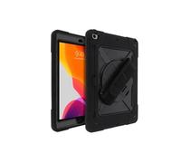 Coque pour iPad 2021 2020 et 2019 10.2 Poignée Rotative Support Bandoulière Noir