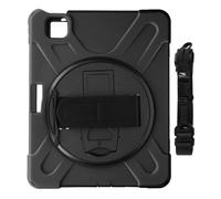 Avizar Coque pour iPad Air 11 (2024/2025) Antichoc avec Poignée, Support et Sangle Noir