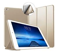 Coque iPad Mini 4, VAGHVEO Slim-Fit Léger Protection Etui Coque [Veille/Réveil Automatique] TPU Souple Bumper Smart Cover pour Apple iPad A1538 / A1550 (Or)